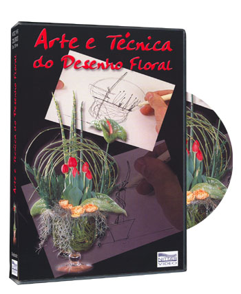 DVD ARTE E TCNICA DO DESENHO FLORAL 